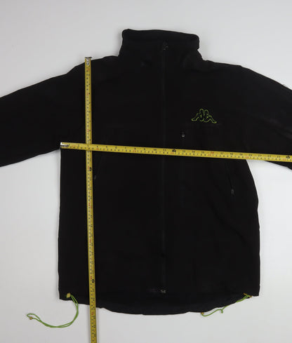 Kappa Men's Black XL Softshell Full Zip Jacket Windproof Waterproof