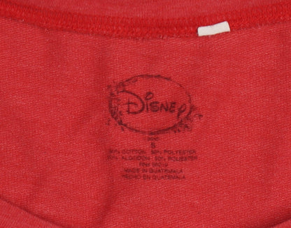 Disney Women Red Mickey Mouse Pullover Sweatshirt Size S Cotton Blend