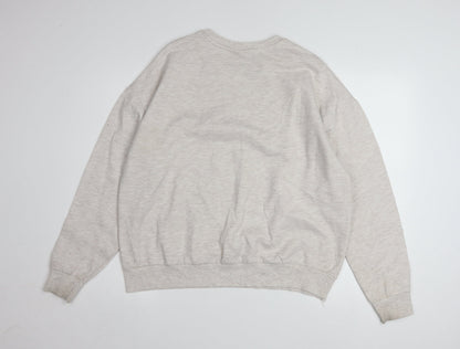 Disney Women Beige Dumbo Sweatshirt Size M 12/14 Crew Neck Pullover