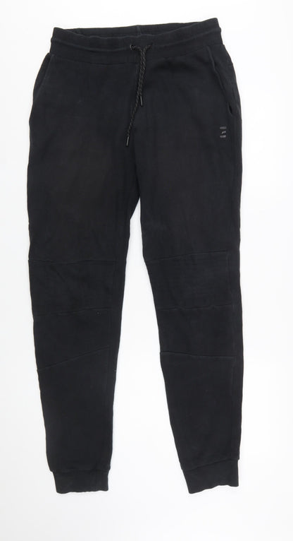 PRO-TEK Men's Black Jogger Trousers Size M Cotton Blend