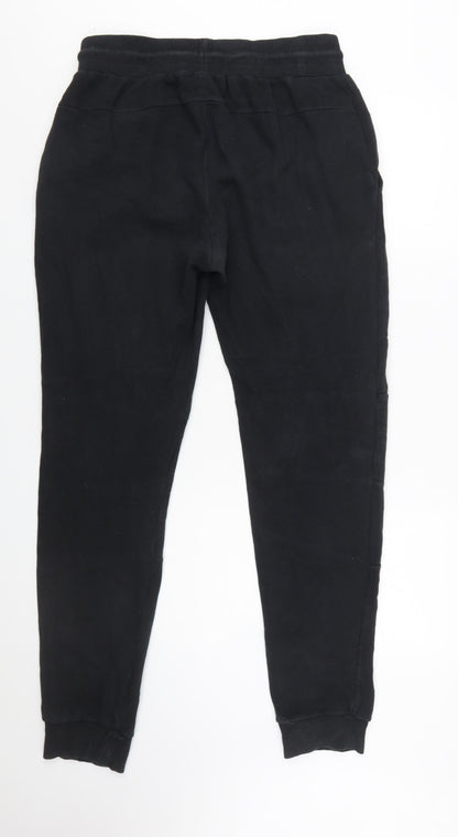 PRO-TEK Men's Black Jogger Trousers Size M Cotton Blend