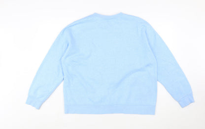 Disney Women Blue Mickey Mouse Pullover Sweatshirt Size M 12/14