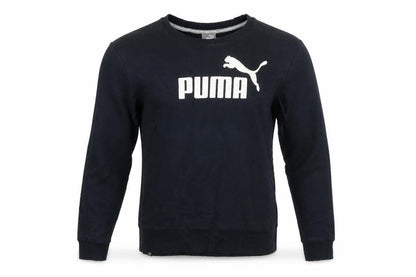 Puma Mens Black Crew Neck Logo Sweatshirt Size S