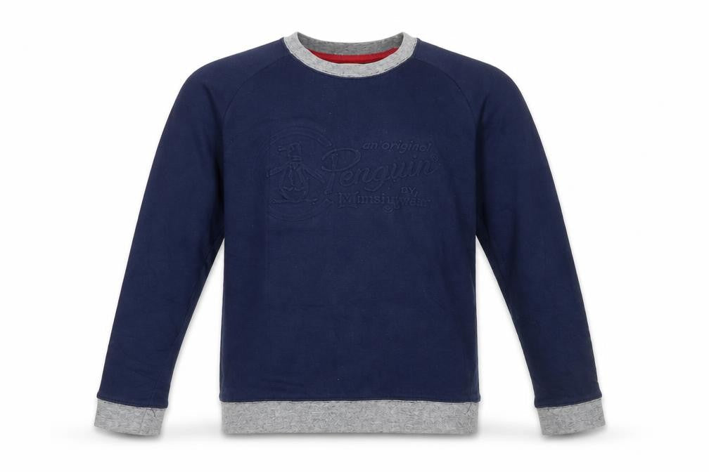 Original Penguin by Munsingwear Boys Blue Pullover Sweatshirt 14-15 Years Regular Fit