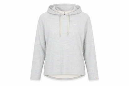PUMA Womens Grey Hoodie Size 14 Pullover Long Sleeve Casual