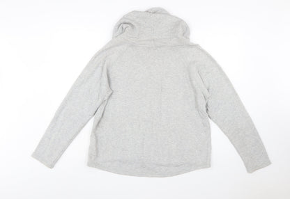 PUMA Womens Grey Hoodie Size 14 Pullover Long Sleeve Casual
