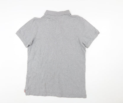 Hilfiger Denim Men's Grey XL Cotton Polo Shirt Classic Fit