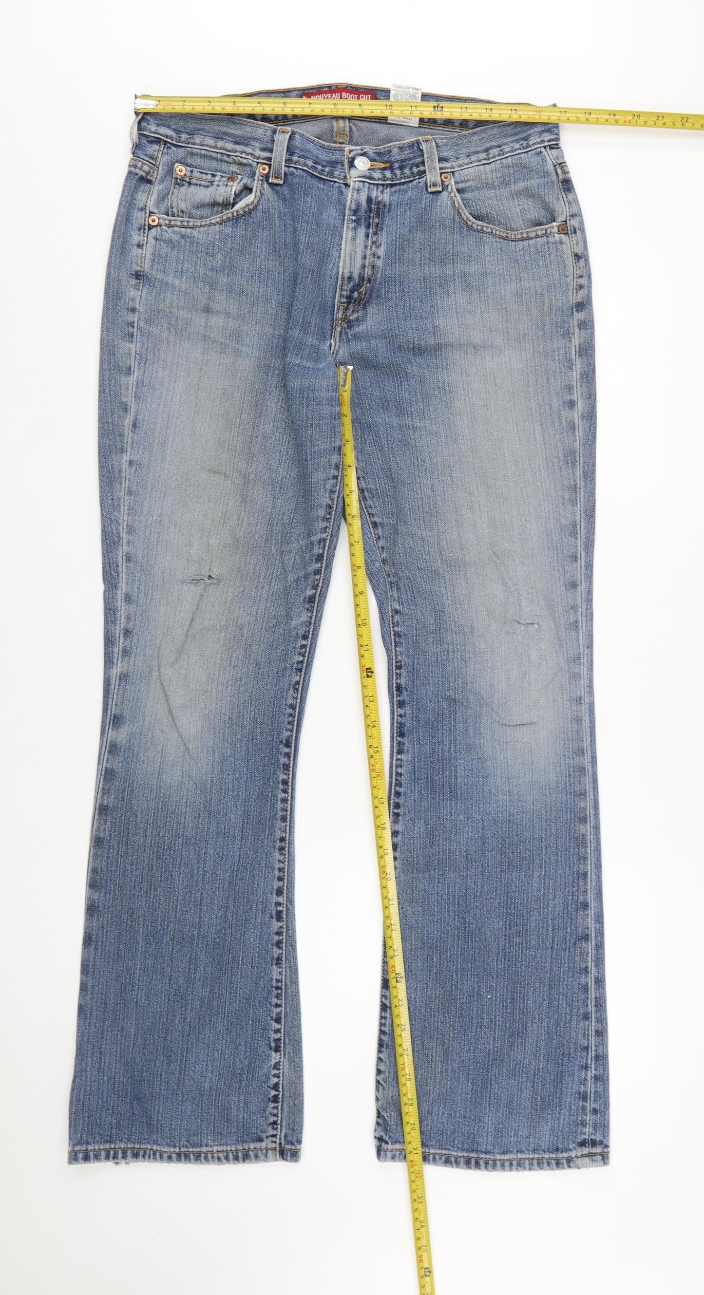 Levi's Women's Blue 515 Bootcut Jeans Size 12 Regular Low Rise Denim