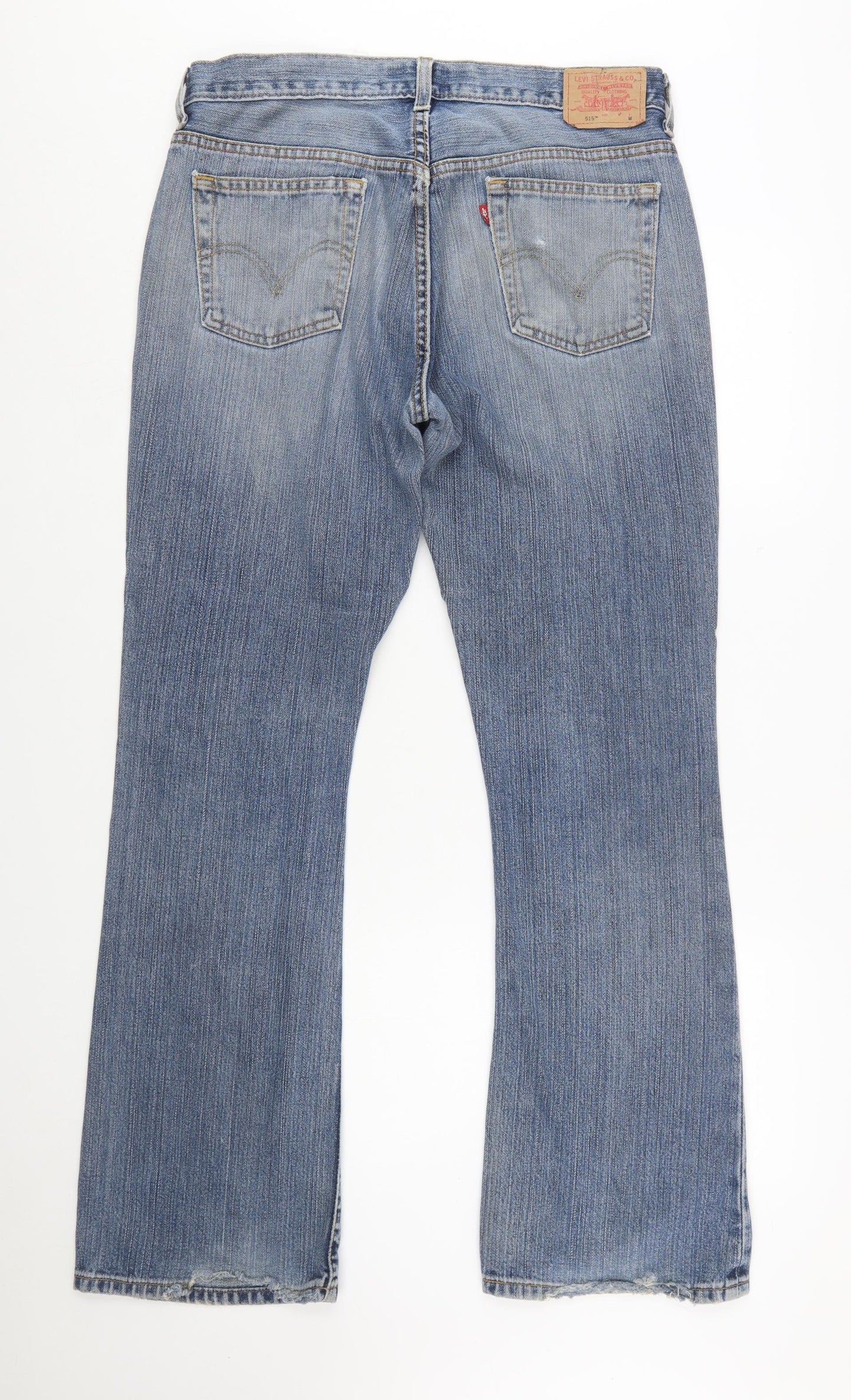Levi's Women's Blue 515 Bootcut Jeans Size 12 Regular Low Rise Denim