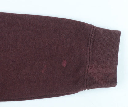 Nike Women’s Burgundy Crew Neck Sweatshirt Size S Logo Print