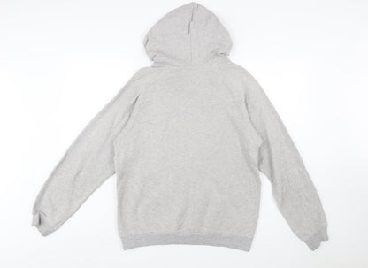Reebok Women's Grey Pullover Hoodie Small Graphic Print Casual
