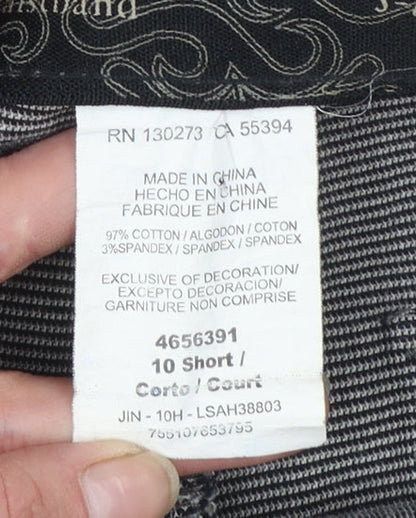 Lee Women's Grey Stretch Chino Trousers Size 10 Regular Fit