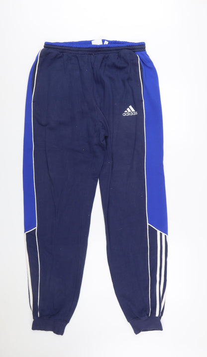 Adidas Men's Blue Sweatpants L Sports Casual Trousers