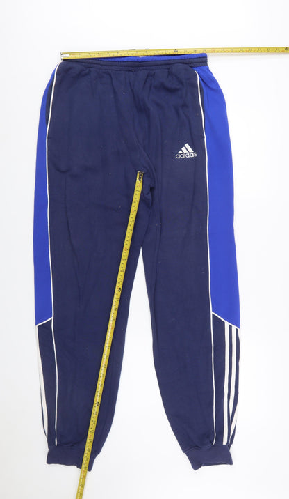 Adidas Men's Blue Sweatpants L Sports Casual Trousers
