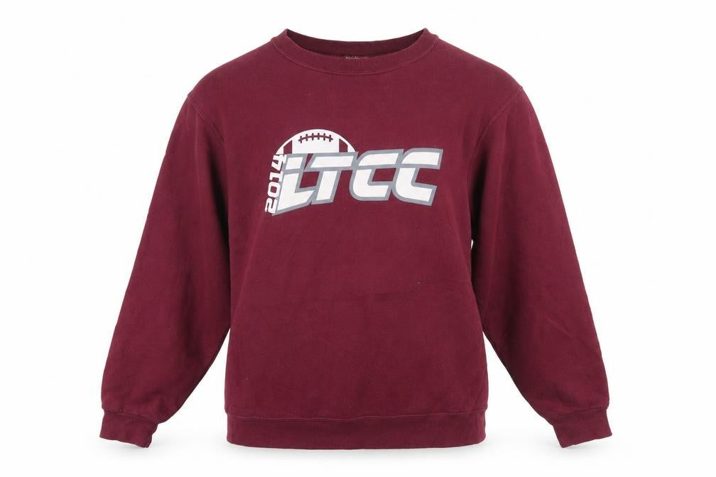Jerzees Womens Burgundy LTCC 2014 Graphic Pullover Sweatshirt Size S