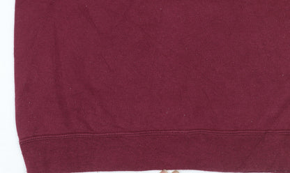 Jerzees Womens Burgundy LTCC 2014 Graphic Pullover Sweatshirt Size S