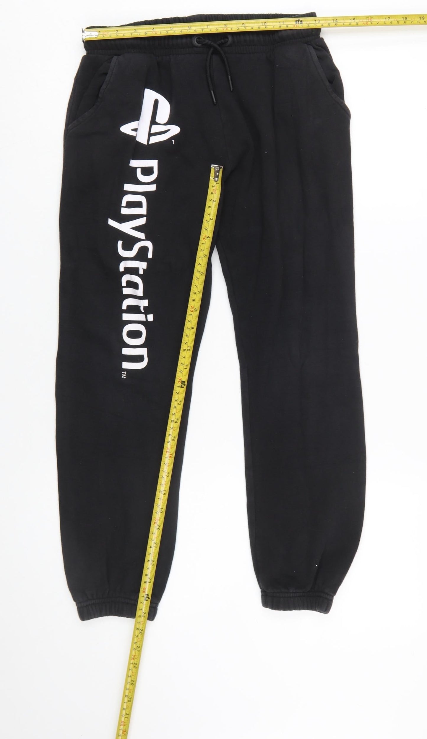 George PlayStation Boys Black Jogger Trousers 12-13 Years Cotton Blend