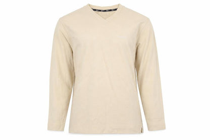 Reebok Women's Beige V-Neck Pullover Sweatshirt Size S