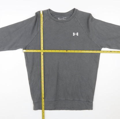 Under Armour Men's Grey Small Pullover Sweatshirt ColdGear Loose Fit