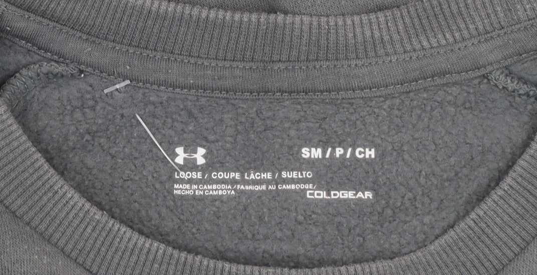 Under Armour Men's Grey Small Pullover Sweatshirt ColdGear Loose Fit