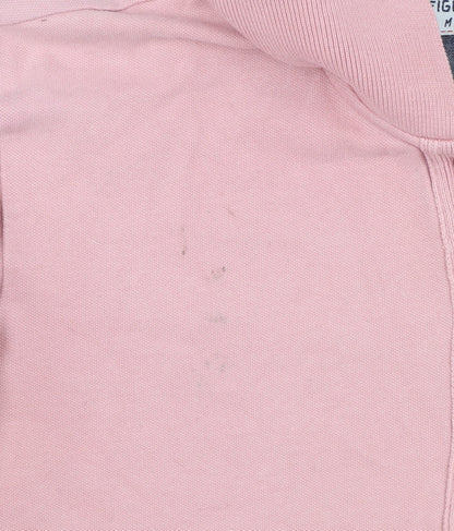 Hilfiger Denim Women's Pink Polo Shirt Medium Slim Fit Cotton