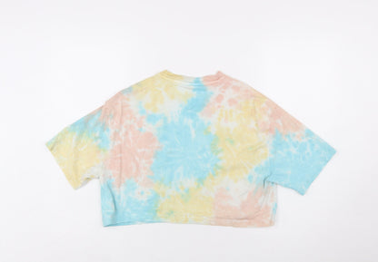 Tommy Jeans Women's Multicoloured Cropped T-Shirt M
