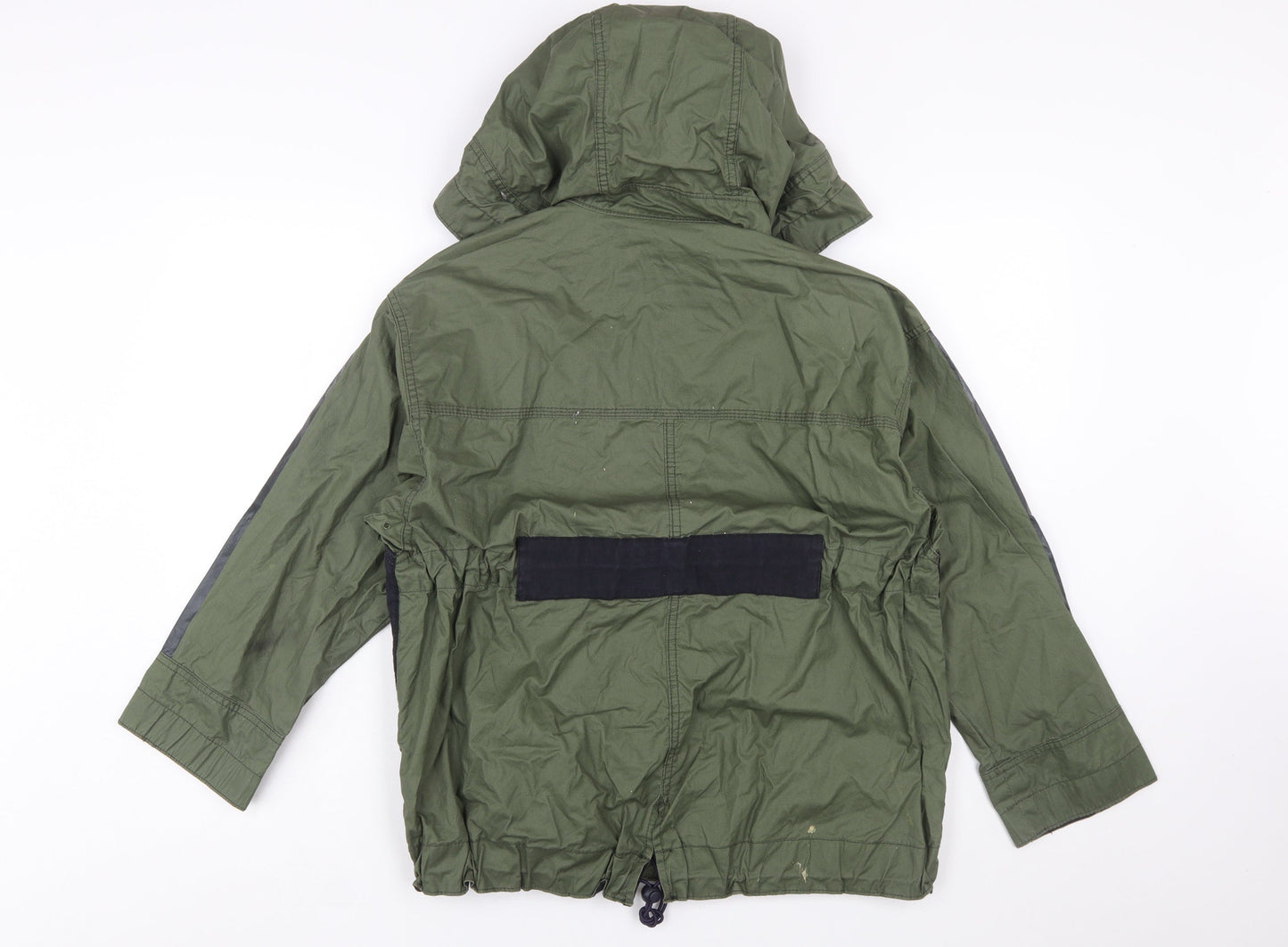 J.Crew Women’s Green Hooded Anorak Jacket XXS Cotton Zip