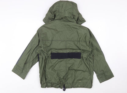 J.Crew Women’s Green Hooded Anorak Jacket XXS Cotton Zip