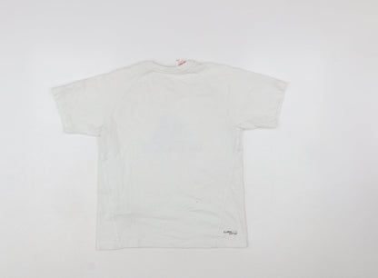 Adidas Boys White Clima365 Performance T-Shirt 10 Years Regular Fit