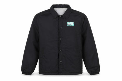 Neff Disney Men's Black L Coach Jacket Collared Lightweight Nylon