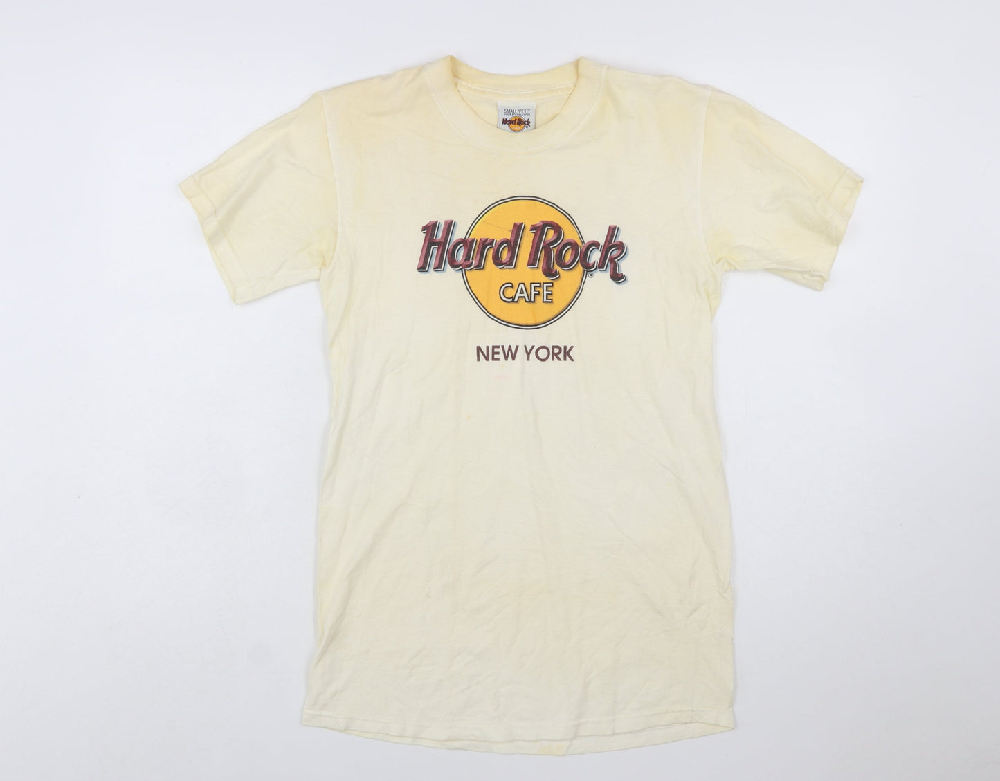 Hard Rock Cafe New York Women Ivory Small Vintage T-Shirt