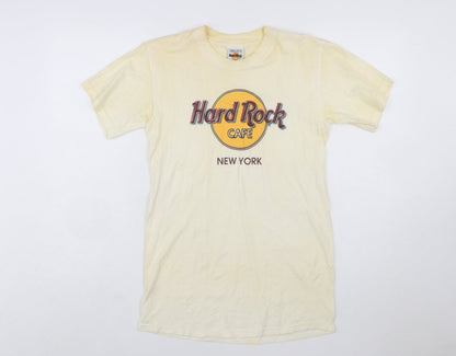 Hard Rock Cafe New York Women Ivory Small Vintage T-Shirt