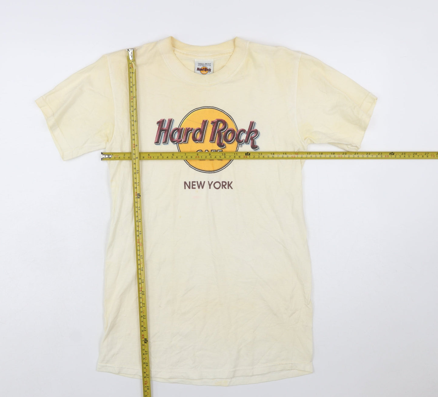 Hard Rock Cafe New York Women Ivory Small Vintage T-Shirt