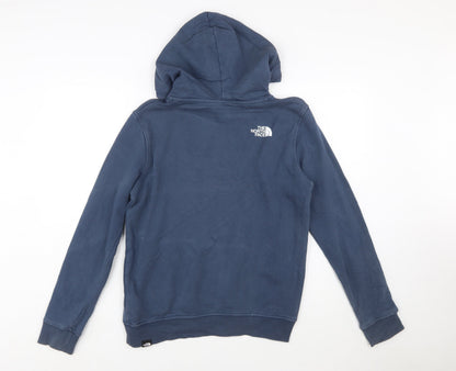The North Face Boys Blue Pullover Hoodie XL Cotton Outdoor Sweatshirt
