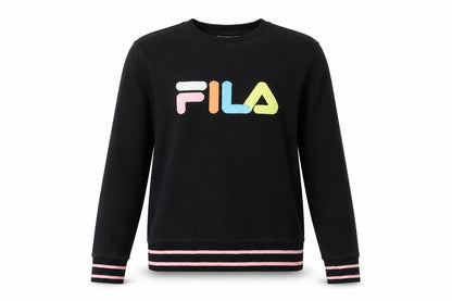 Fila Women's Black Small Crew Neck Pullover Sweatshirt