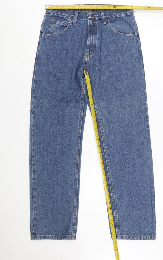 Wrangler Men's Blue Regular Fit Straight Leg Jeans 31x30