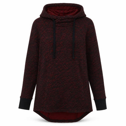 Mossimo Supply Co Womens Red Black Hooded Pullover Sweatshirt XS