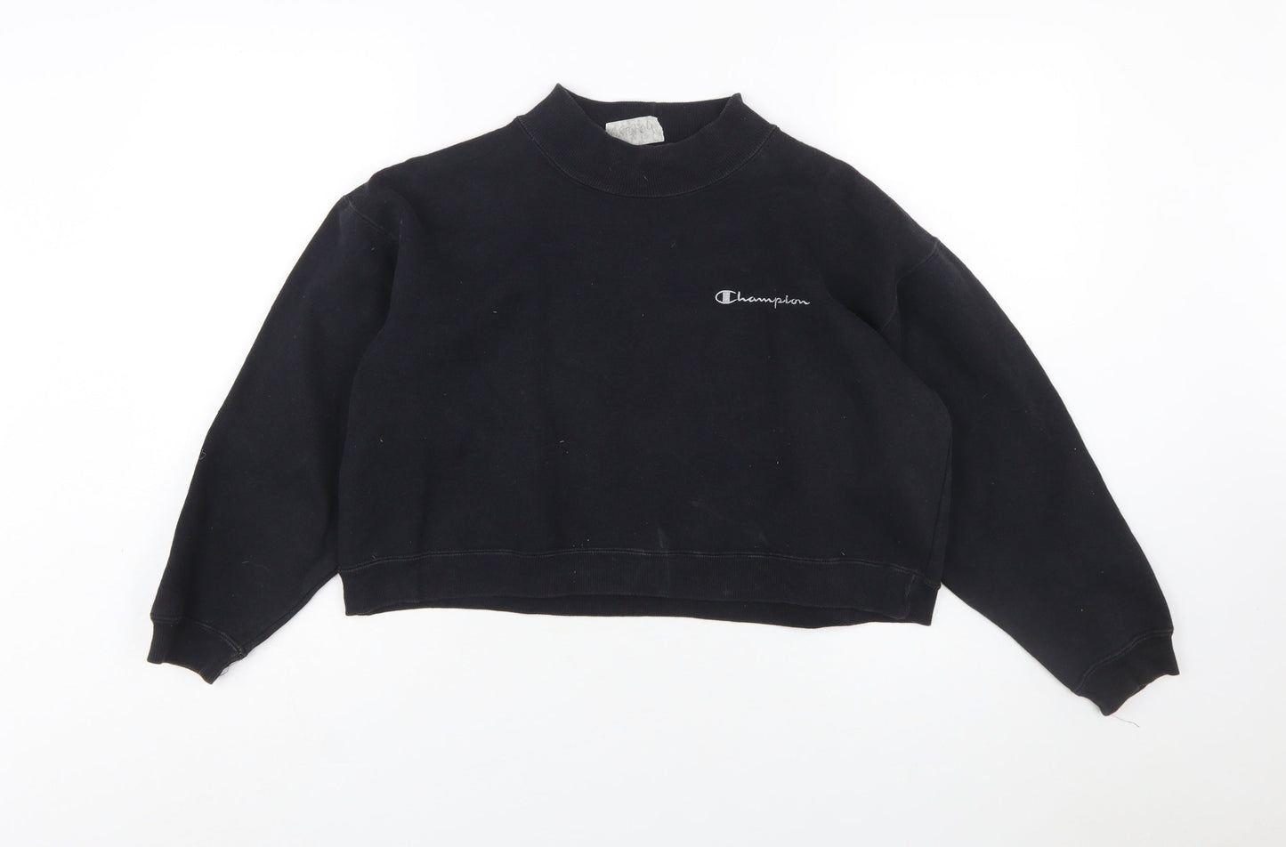 Champion Women's Black Small Crew Neck Pullover Sweatshirt