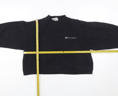 Champion Women's Black Small Crew Neck Pullover Sweatshirt