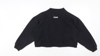 Champion Women's Black Small Crew Neck Pullover Sweatshirt