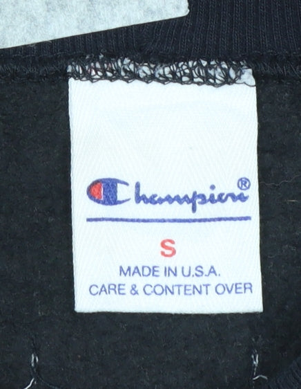 Champion Women's Black Small Crew Neck Pullover Sweatshirt