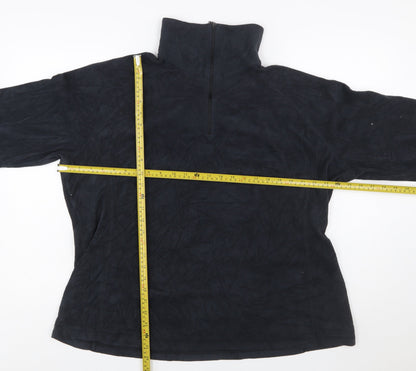 Columbia Men's Black 2XL Fleece 1/4 Zip Pullover Sweatshirt