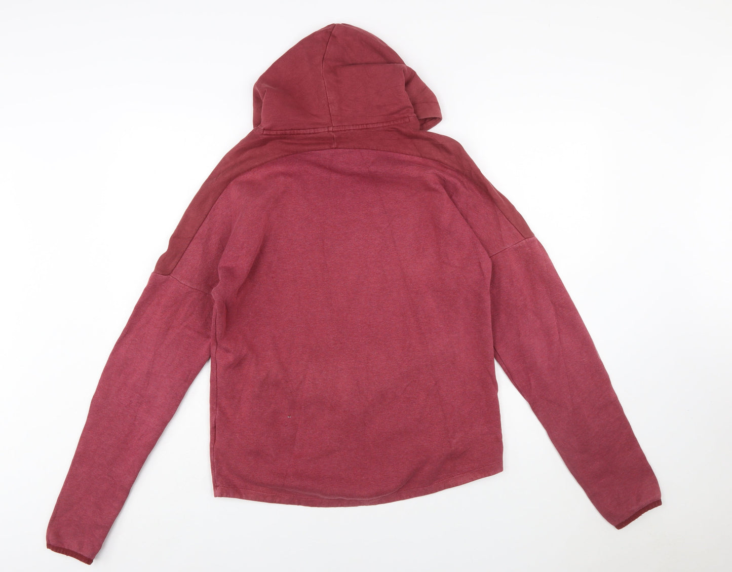 Adidas Womens Red Pullover Hoodie Size S with Logo Print