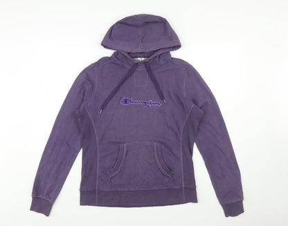 Champion Women's Purple Pullover Hoodie Size L Heritage Classics