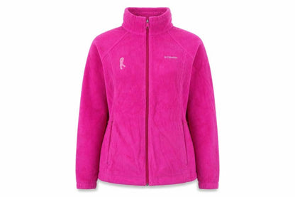 Columbia Women's Pink Fleece Full Zip Jacket Size L