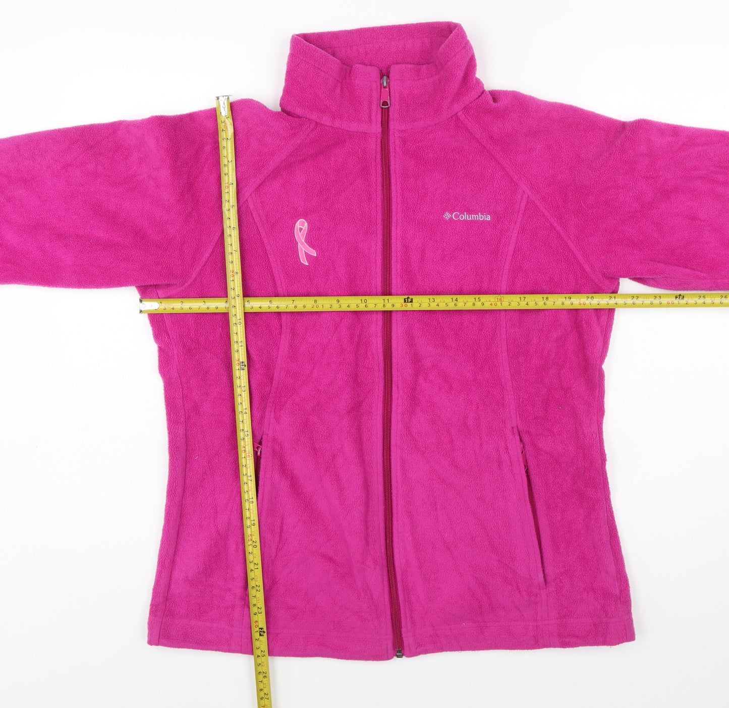 Columbia Women's Pink Fleece Full Zip Jacket Size L