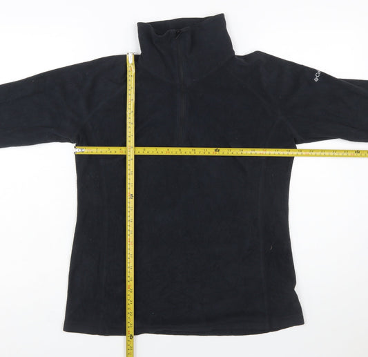 Columbia Women’s Black Fleece 1/2 Zip Pullover Sweatshirt Size L