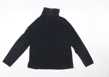 Columbia Women’s Black Fleece 1/2 Zip Pullover Sweatshirt Size L