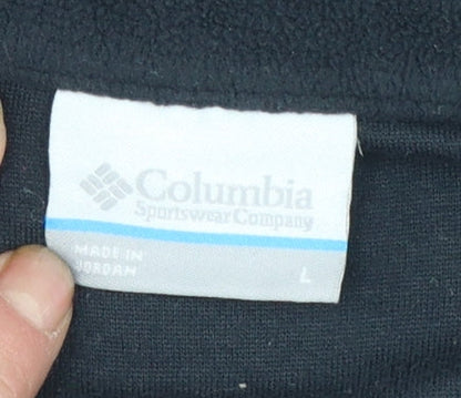 Columbia Women’s Black Fleece 1/2 Zip Pullover Sweatshirt Size L