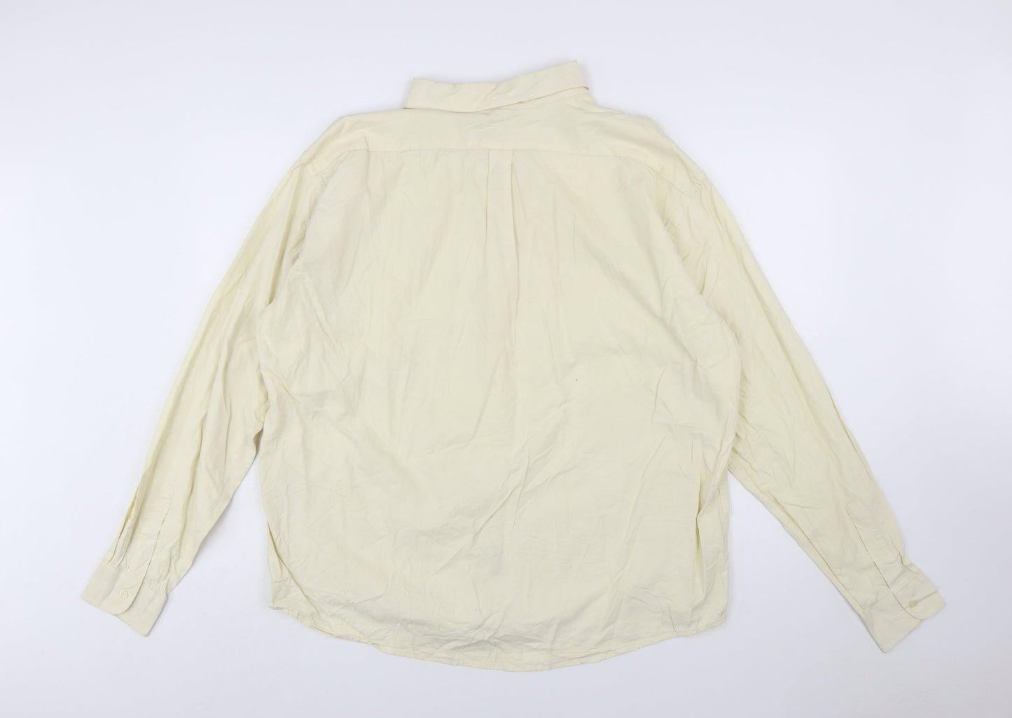 Polo Ralph Lauren Men's Beige Long Sleeve Classic Fit 2XL Cotton Button-Up Shirt
